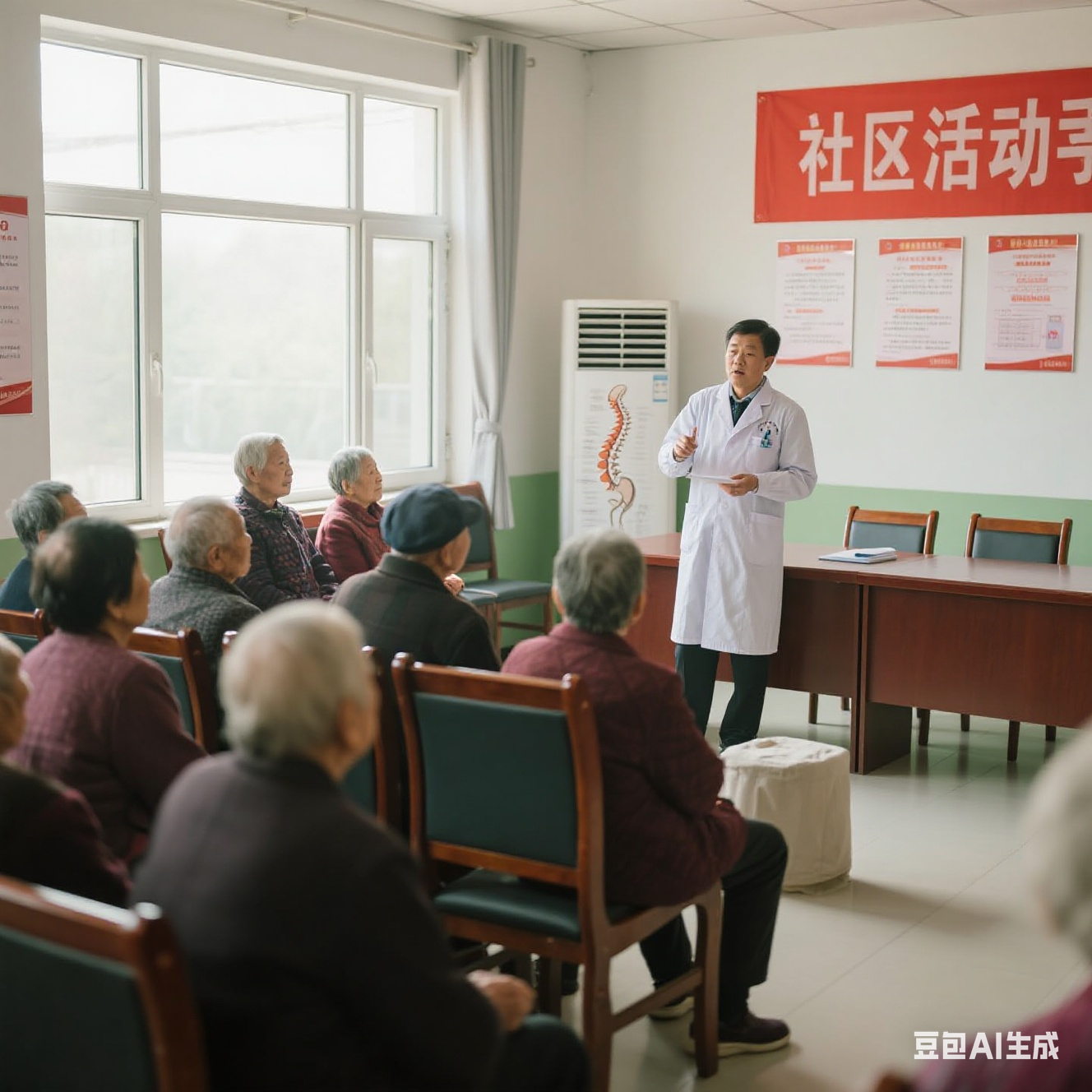 社區(qū)普及脊柱后凸知識(shí)